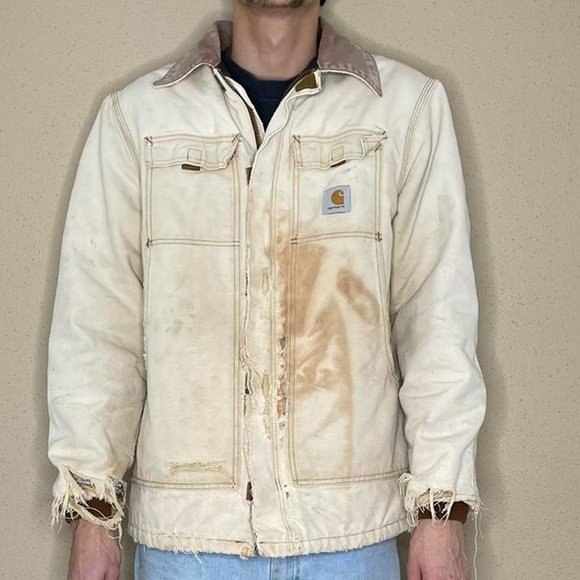 Vintage distressed carhartt workwear jacket - Picture 1 of 4